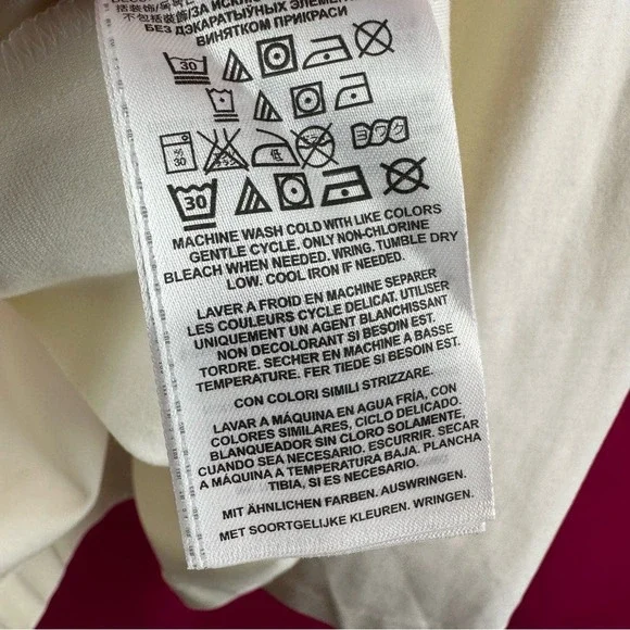 Guess White Skater Mini Dress Tie-Up Back Bodycon Fit & Flare Sleeveless‎ Size 6 - Picture 17 of 17